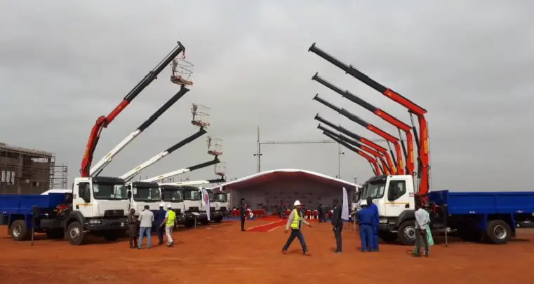 grues PALFINGER au Sénégal